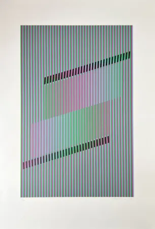 Zeefdruk Cruz-Diez - Untitled