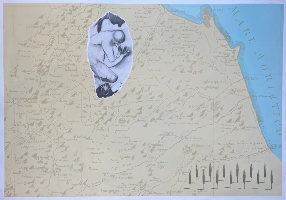 Lithografie Cucchi - E il 1991 le Marche dichiarano guerra all'Umbria