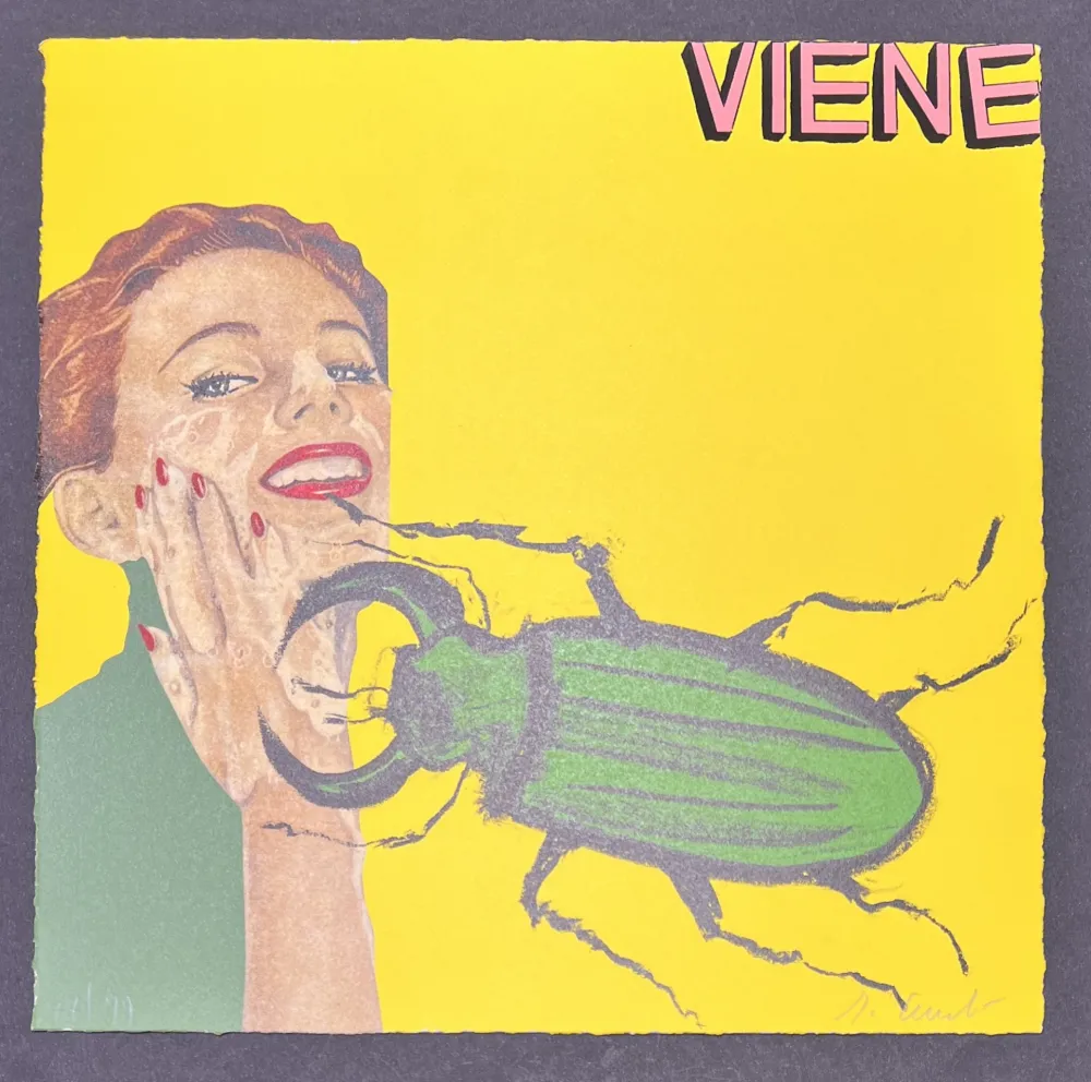 Lithografie Cucchi - Enzo Cucchi (1949) - Viene - Lithograph on paper