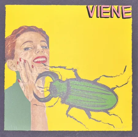 Lithografie Cucchi - Enzo Cucchi (1949) - Viene - Lithograph on paper