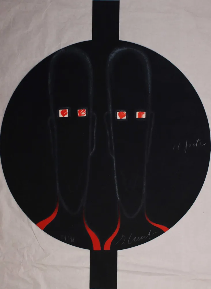 Aquatint Cucchi - Il poeta