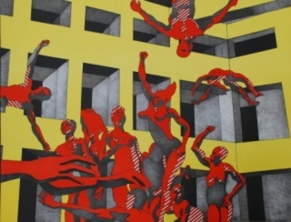 Lithografie Cueco - L'université