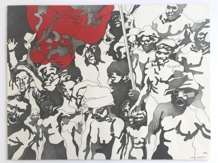 Lithografie Cueco - Manifestation