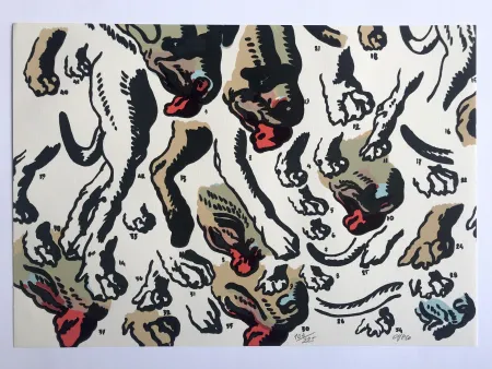 Zeefdruk Cueco - Pour le peuple Sud-africain