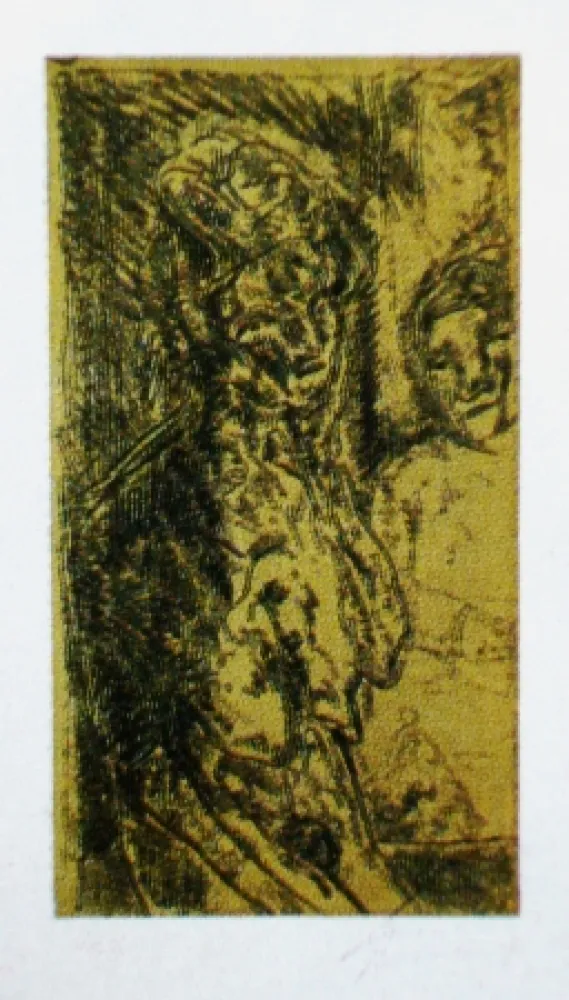 Ets En Aquatint Cuevas - Autorretrato