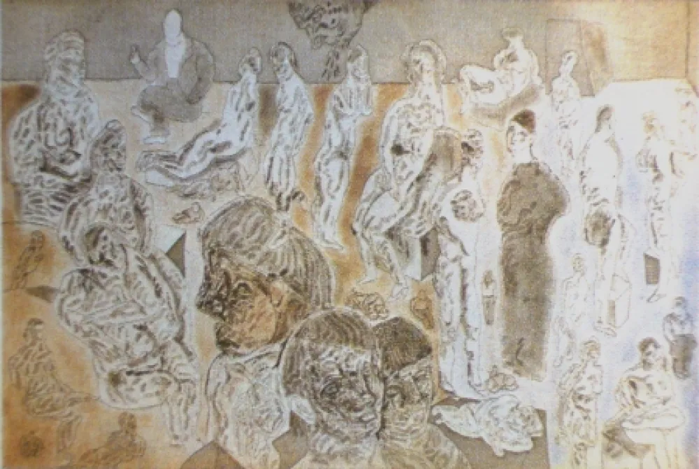 Ets En Aquatint Cuevas - Barrio chino I