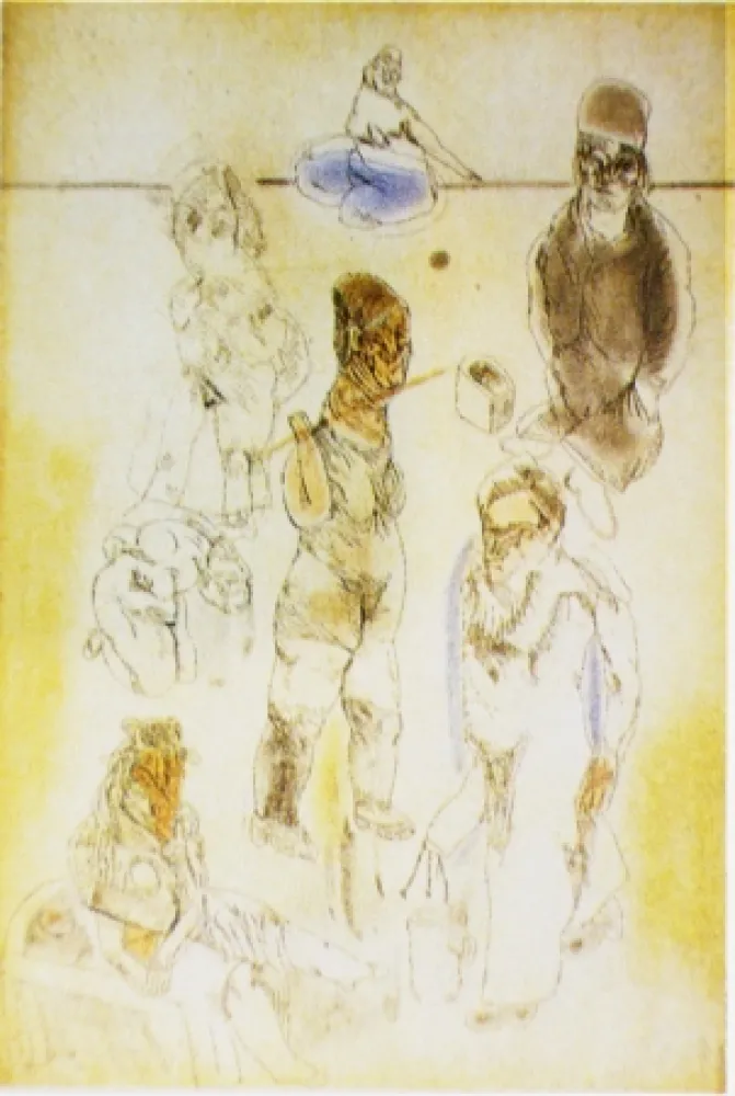 Ets En Aquatint Cuevas - Barrio chino II