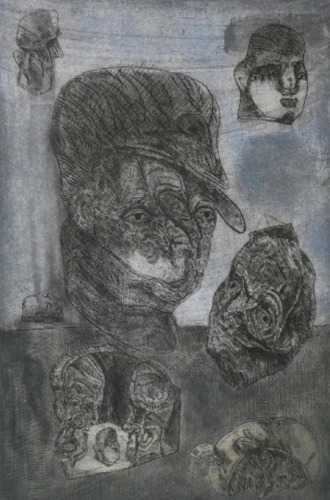 Ets En Aquatint Cuevas - Desperdicios de guerra