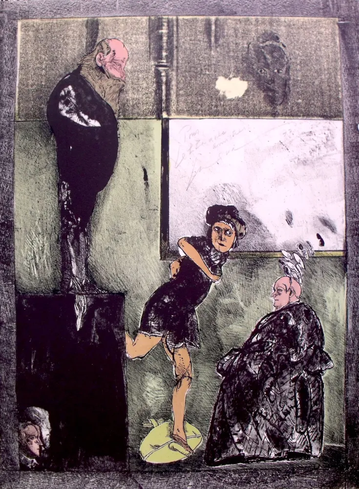 Lithografie Cuevas - El espejo