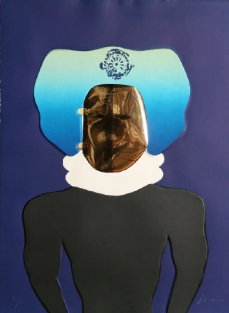 Diepdruk Cuevas - La Mascara from the Homage to Quevedo Portfolio