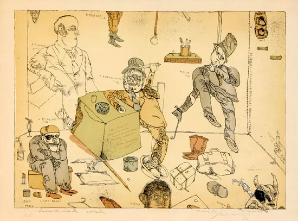 Lithografie Cuevas - La Rue des Mauvais Garcons