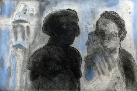 Ets En Aquatint Cuevas - Pescadores en Blanes