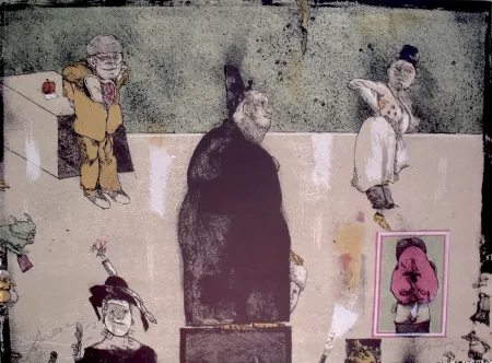 Lithografie Cuevas - Sans Titre