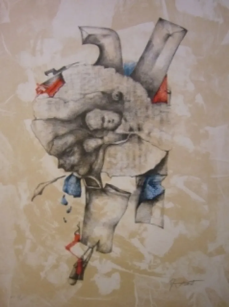 Lithografie Cuixart - Sans titre