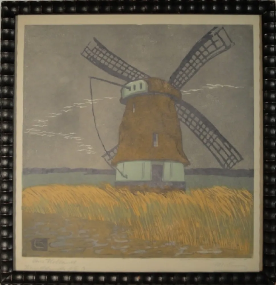 Houtsnede Cunz - Aus Holland