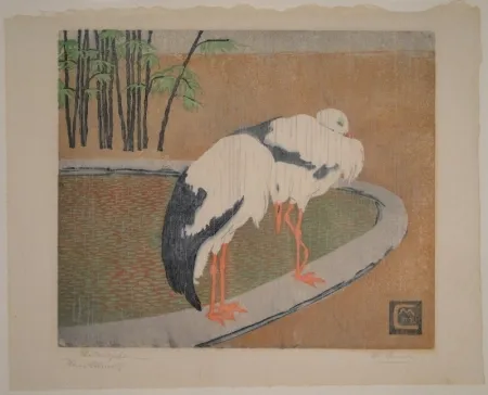 Houtsnede Cunz - Philosophen