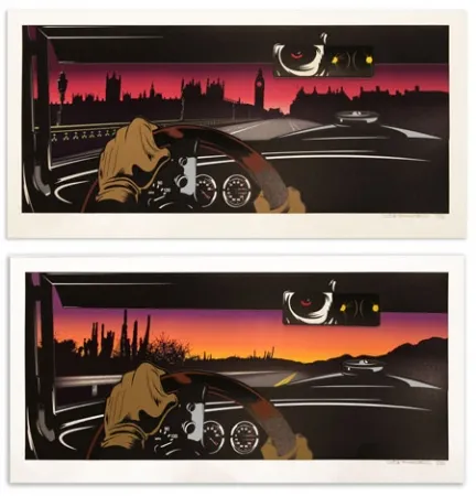 Zeefdruk D-Face - Rear view