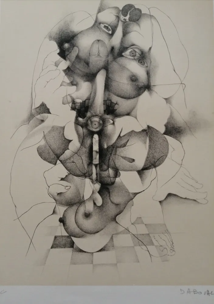 Lithografie Daboval - Phantasmes de Berthe 3