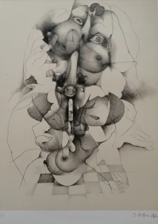 Lithografie Daboval - Phantasmes de Berthe 3