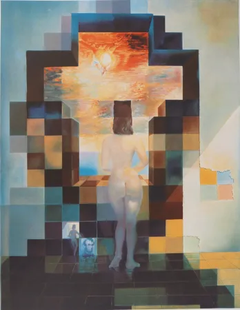 Lithografie Dali - Abraham Lincoln : Gala regardant la mer Méditerranée