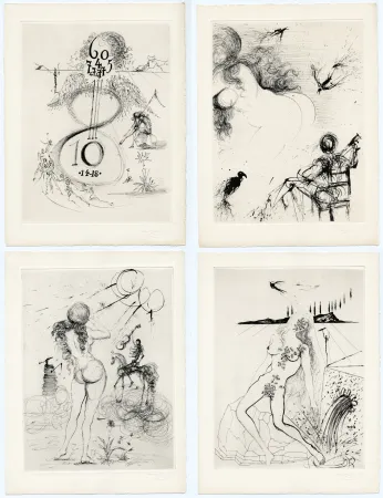 Geïllustreerd Boek Dali - Apollinaire : POÈMES SECRETS. Avec 18 gravures originales de Salvador Dali (1967)