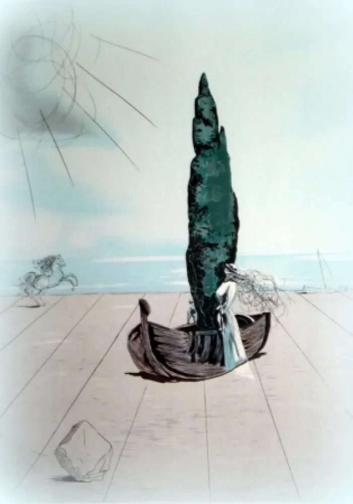 Lithografie Dali - Apparition de ma cousine Carolineta sur la plage de Rosas