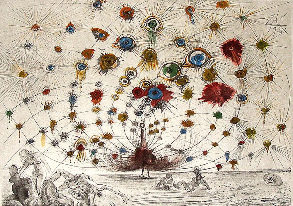 Ets En Aquatint Dali - Argus