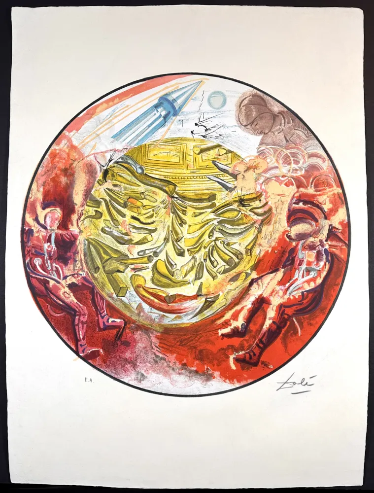 Lithografie Dali - Astronauts