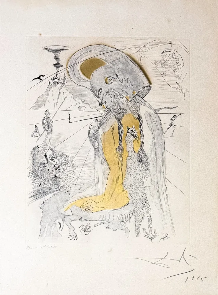 Gravure Dali - Athene