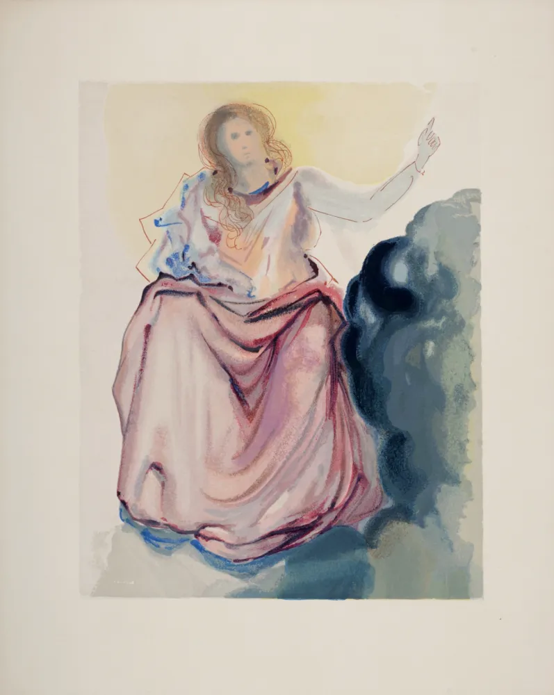 Lithografie Dali - Béatrice