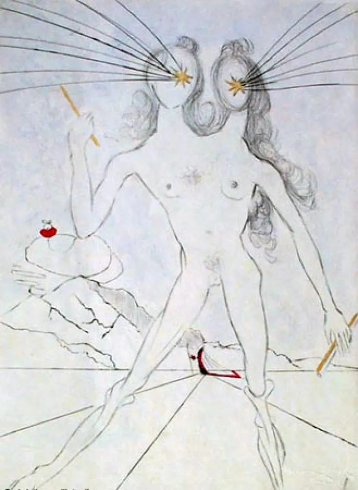 Gravure Dali - Bicephale