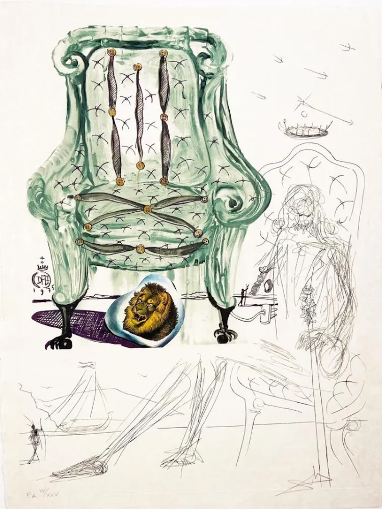 Lithografie Dali - Breathing Pneumatic Chair