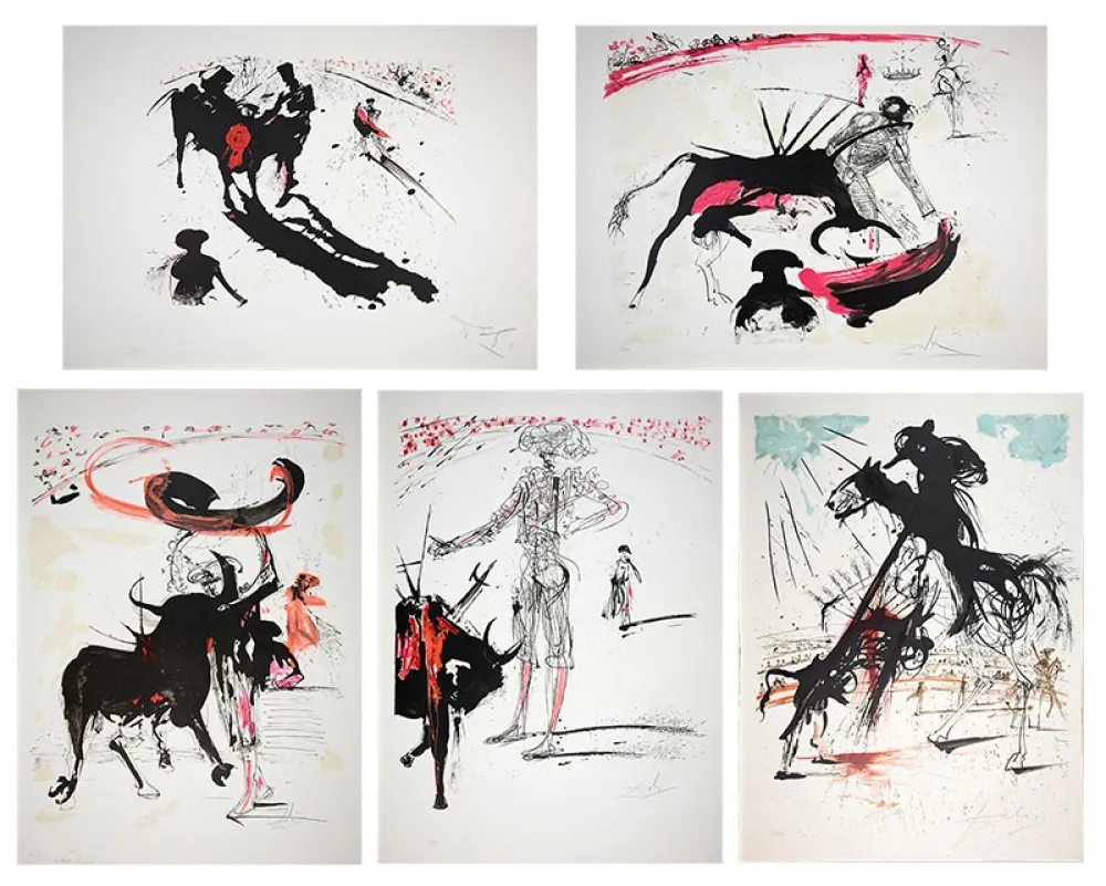Lithografie Dali - Bullfight Suite (Tauromachie)