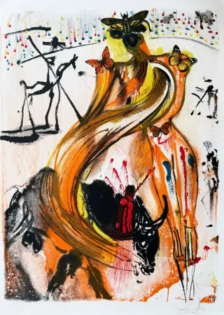 Lithografie Dali - Bullfighter