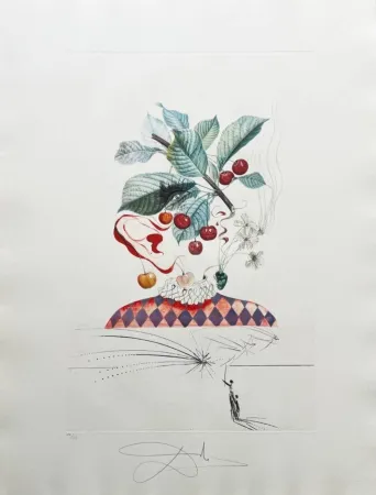 Lithografie Dali - Cérises Pierrot (Pierrot Cherries)