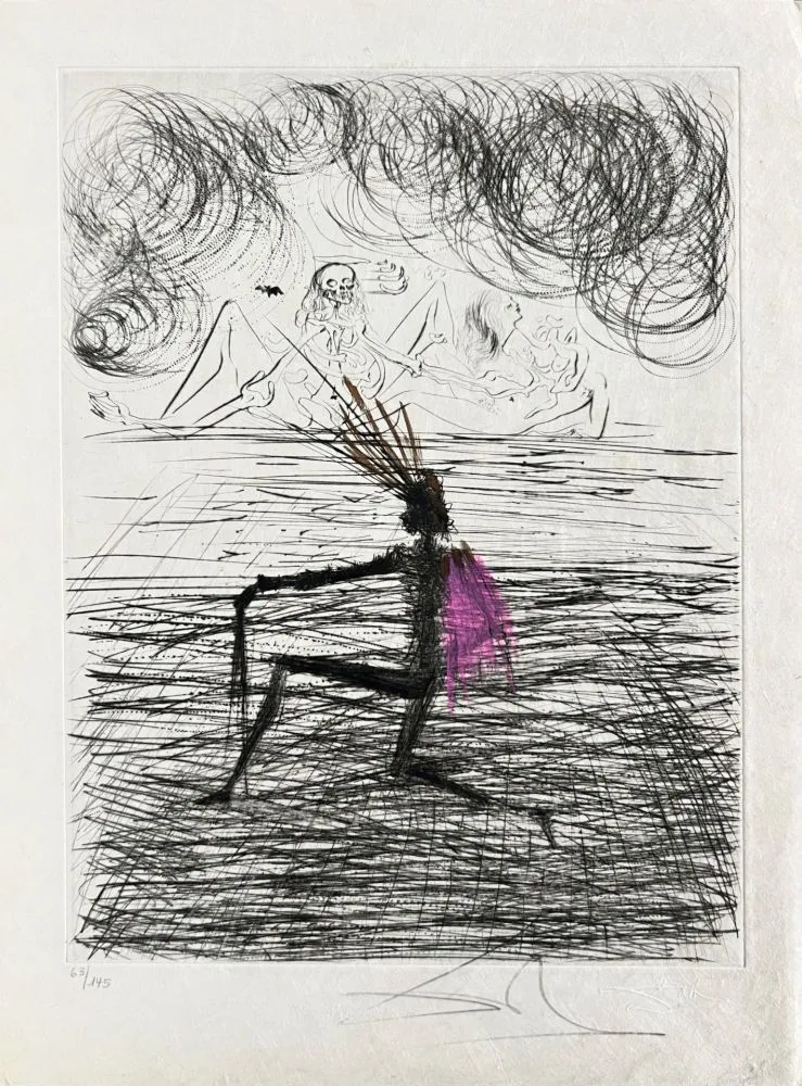 Ets Dali - Chevalier à genou