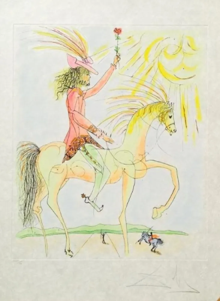 Ets Dali - Chevalier a la rose