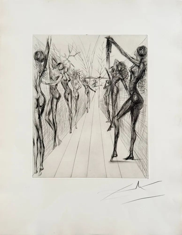 Droge Naald Dali - Corridor de Kathmandou (Katmandu Corridor), black