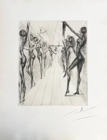 Droge Naald Dali - Corridor de Kathmandou (Katmandu Corridor), black