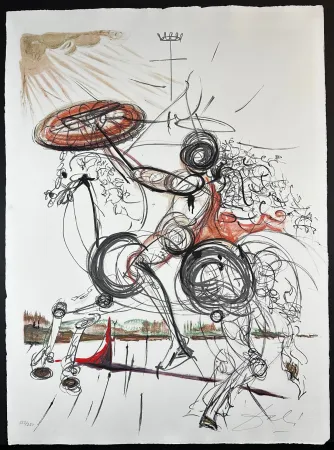 Lithografie Dali - Crazy Horse