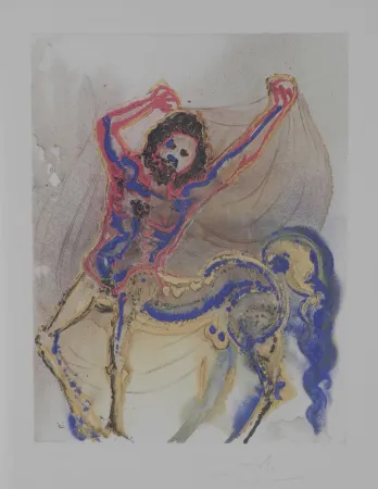 Lithografie Dali - Dalinean Horses The Centaur of Crete