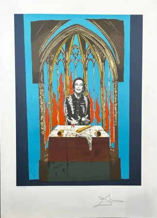 Lithografie Dali - Dali's Inferno with Original Portfolio Case 