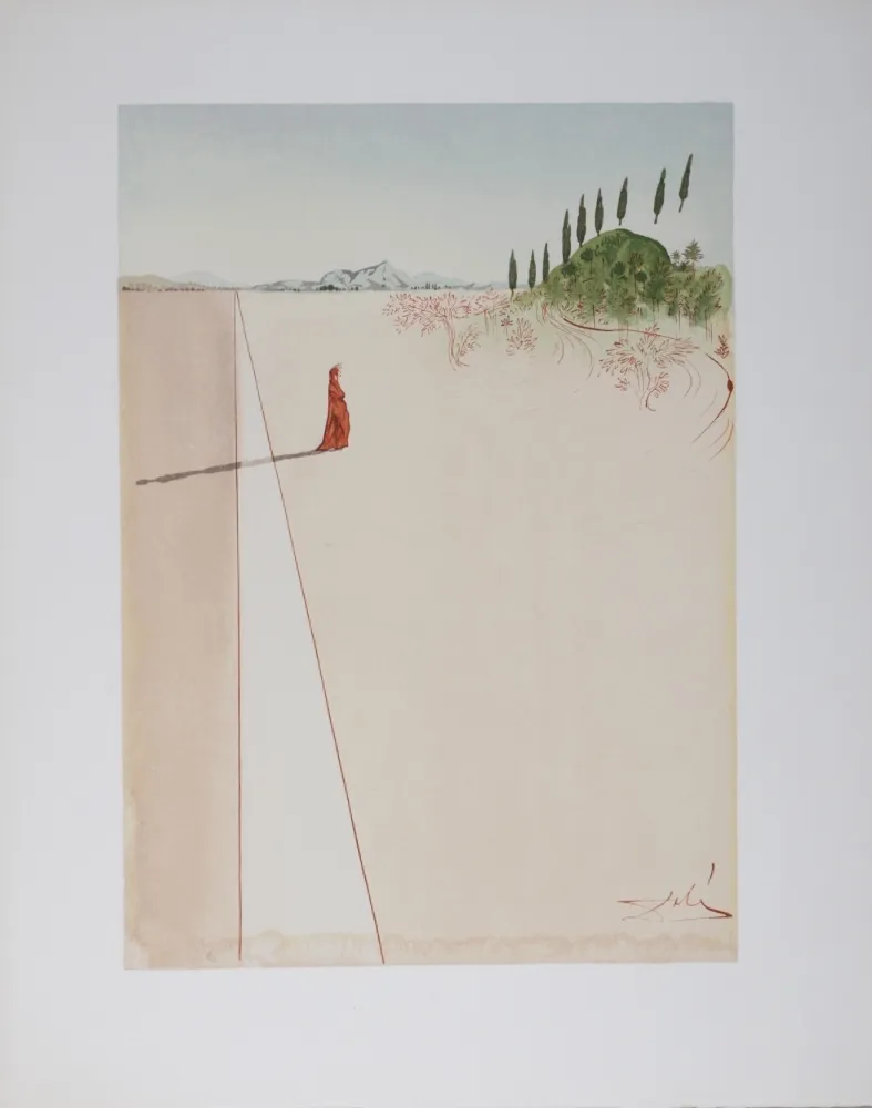 Lithografie Dali - Départ pour le grand voyage