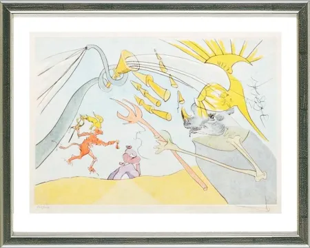 Droge Naald Dali - Der Elefant und der Affe Jupiters /  The elephant and Jupiter's monkey