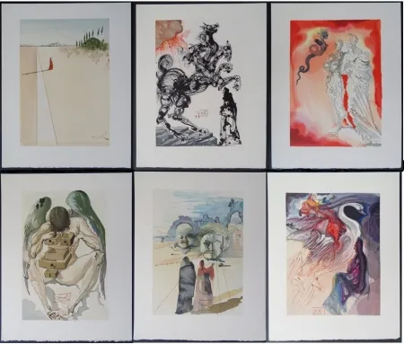 Houtsnede Dali - Divine Comedie - 100 PLATE SIGNED woodcuts