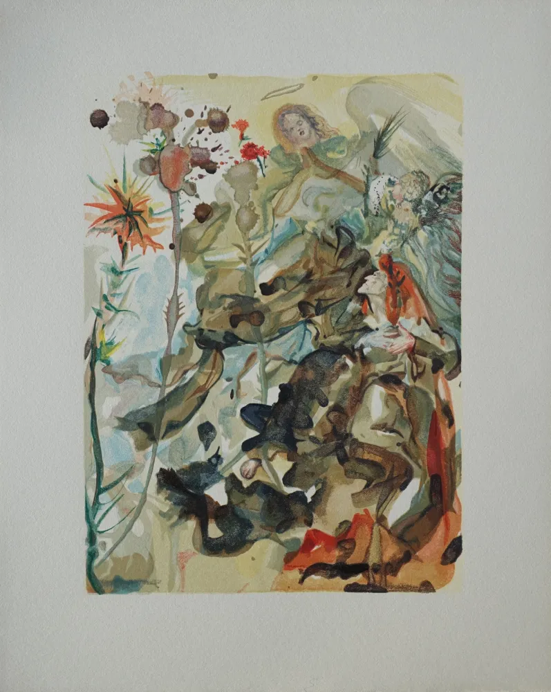 Houtsnede Dali - Divine Comédie, Paradis 25, Saint Jacques de l'Espérance