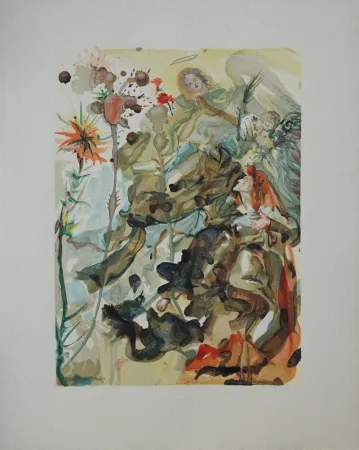 Houtsnede Dali - Divine Comédie, Paradis 25, Saint Jacques de l'Espérance