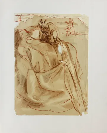 Houtsnede Dali - Divine Comédie, Purgatoire 30, L'annonce d'un grand événement