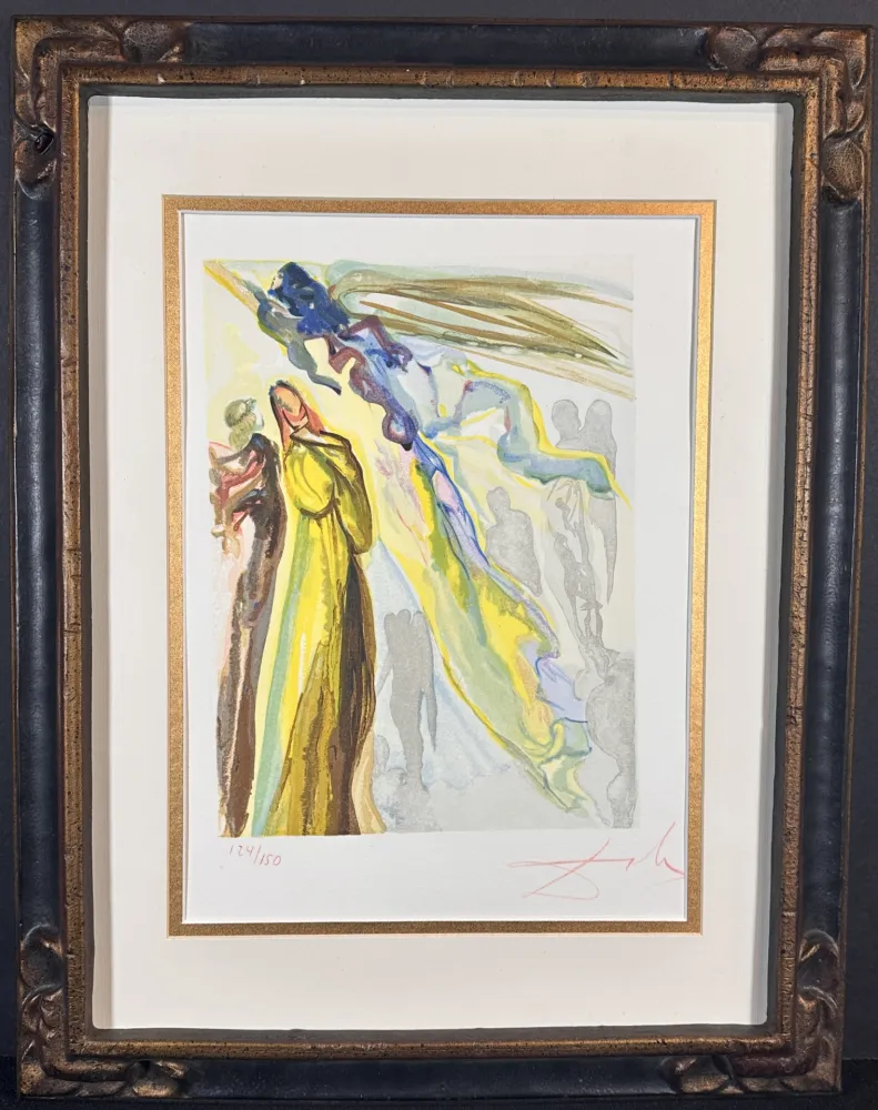 Houtsnede Dali - Divine Comedy Heaven Canto 11