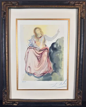 Houtsnede Dali - Divine Comedy Heaven Canto 4